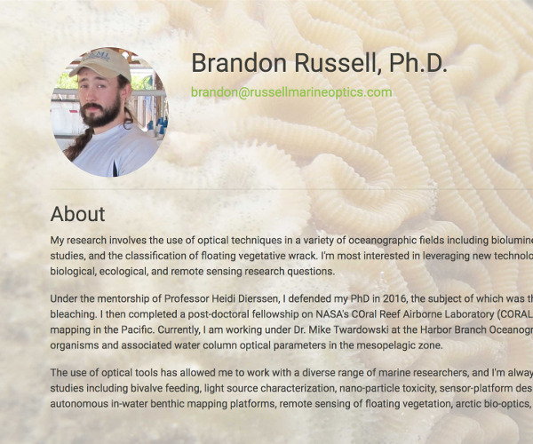 This is a simple Bootstrap portfolio site with a custom theme made to client's specifications.